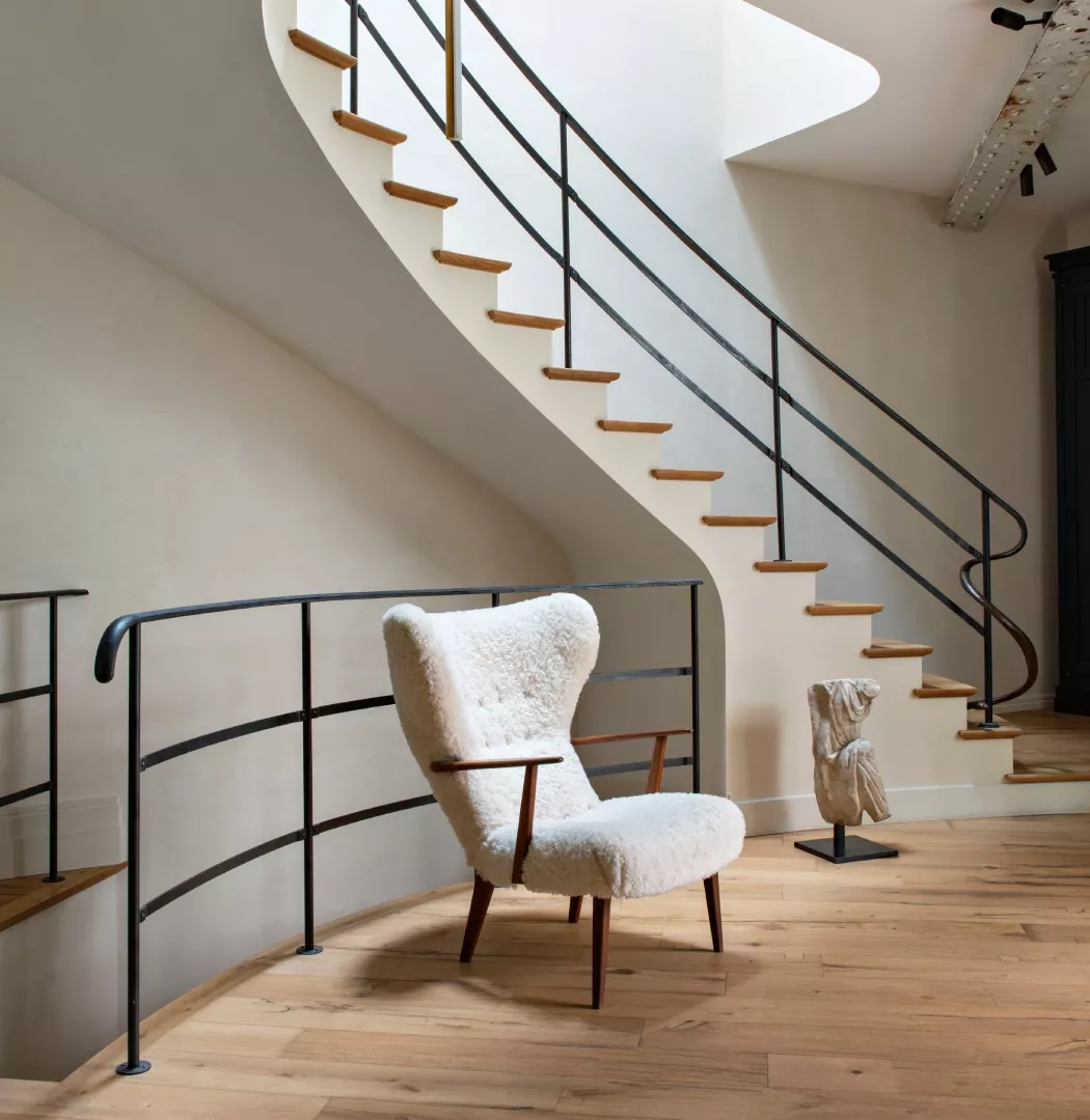 Photo of the staircase in Julie de Libran's house